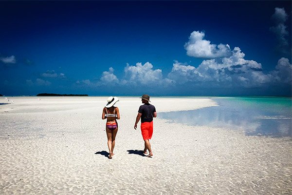 Relaxing on A Sandbar